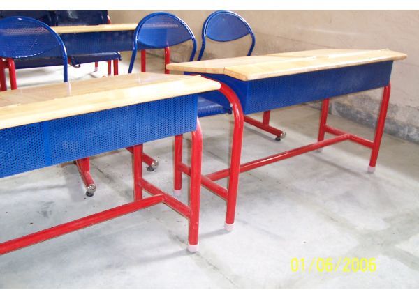 Metal School Bench